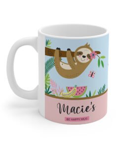 Personalized-sloth-mug-left