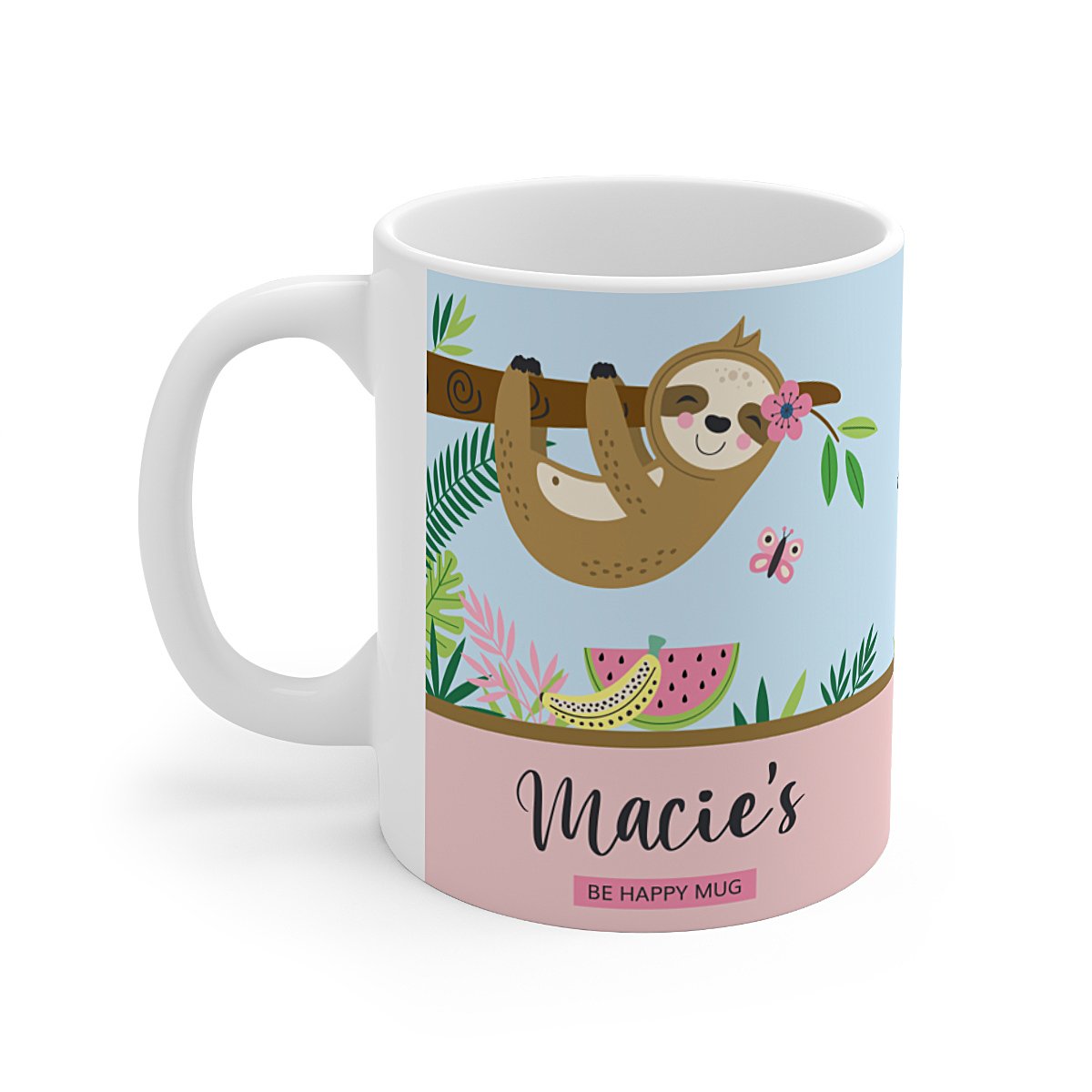 Personalized-sloth-mug-left