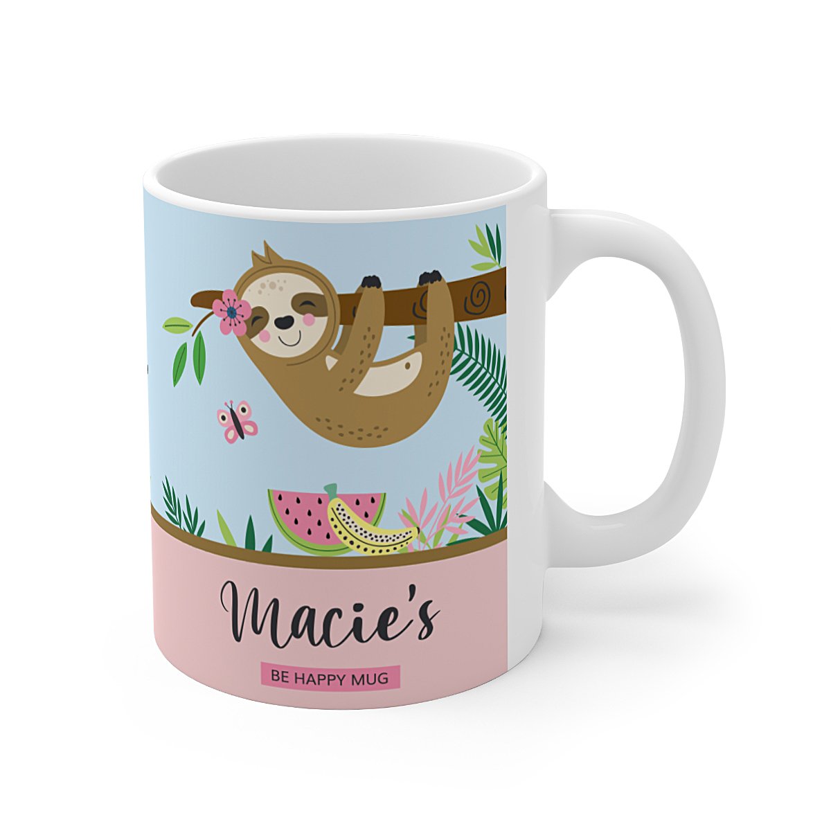 Personalized-sloth-mug-right