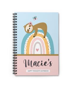 Personalised-sloth-notebook