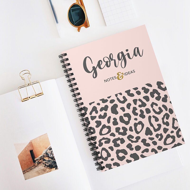 Pink-animal-print-notebook
