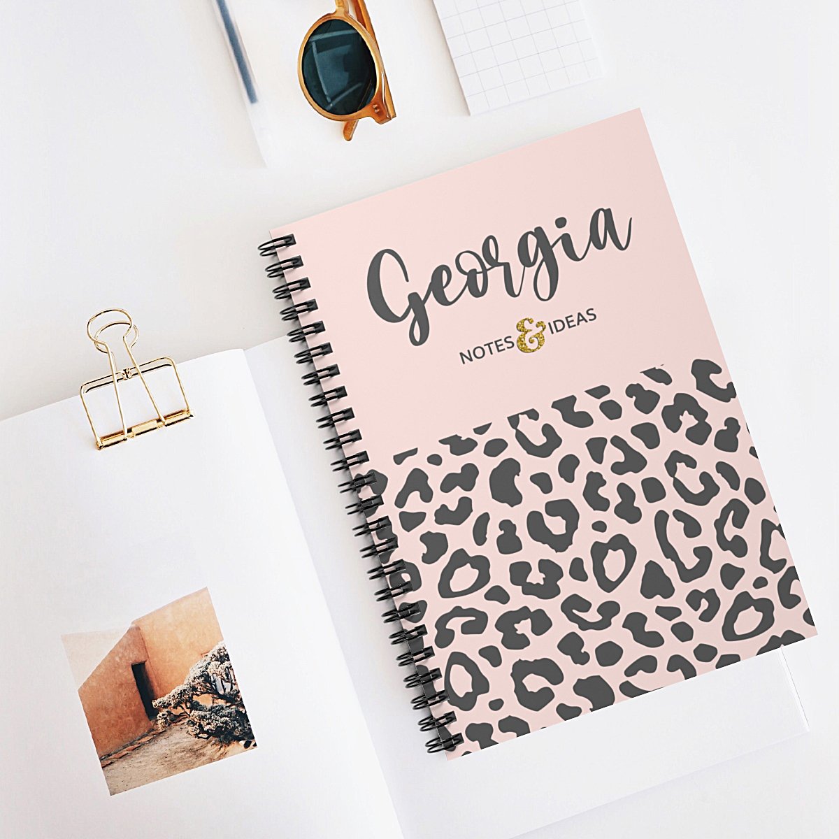 Pink-animal-print-notebook