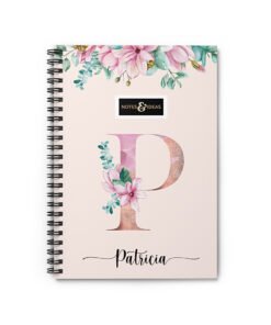 Rose-Gold-Initial-Notebook-front