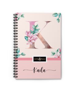 Rose-gold-Initial-Notebook-front
