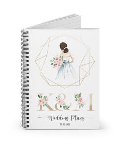 Wedding-planner-notebook-dark brown hair