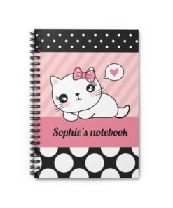 Kawaii cat notebook