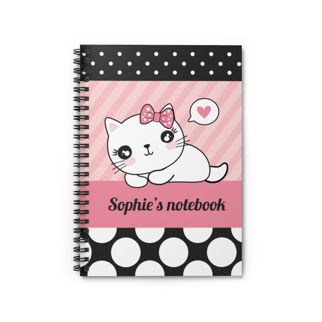 Kawaii cat notebook