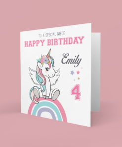 Unicorn birthday card