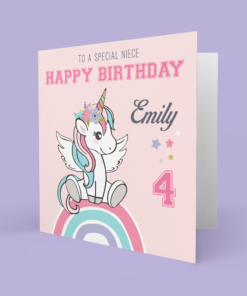unicorn birthday card set
