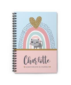 personalised cat notebook