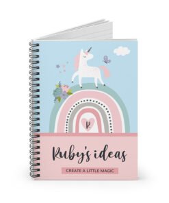 pretty unicorn notebook