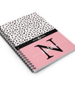 Personalised-initial-pink-notebook