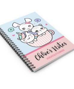 Unicorn and Friends Notebook flat