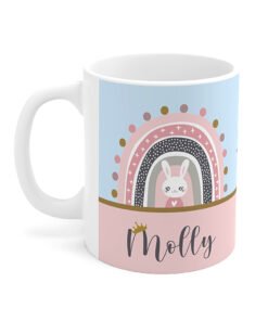 Personalised bunny mug left