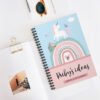 pretty unicorn notebook