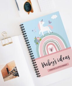 pretty unicorn notebook