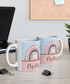 Personalised bunny mug-desk