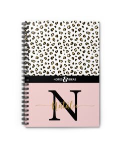 Personalised-initial-pink-notebook