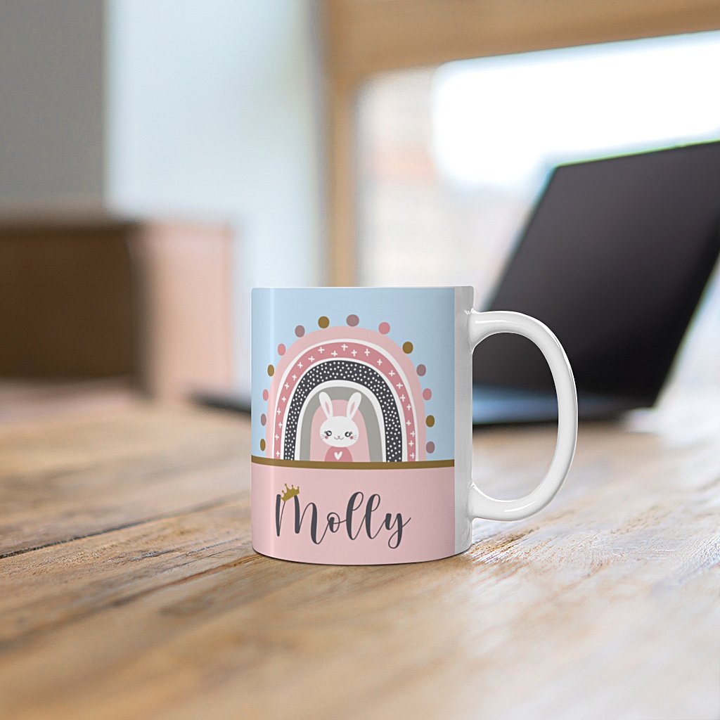 Personalised bunny mug-right