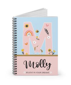 initial-unicorn-notebook-lined