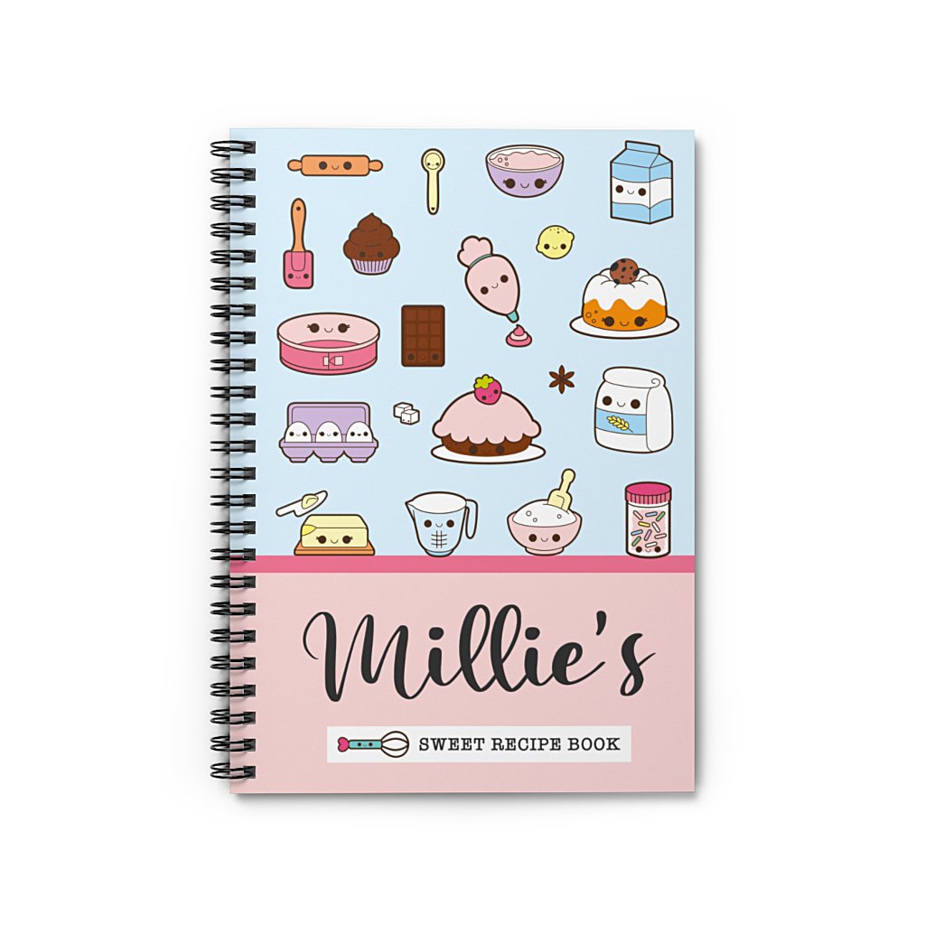 kawaii-Personalised-recipe-notebook-girls