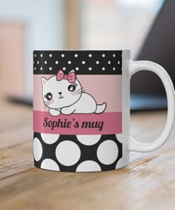 personalized-Kawaii-kitty-mug-front