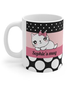 personalized-Kawaii-kitty-mug-left