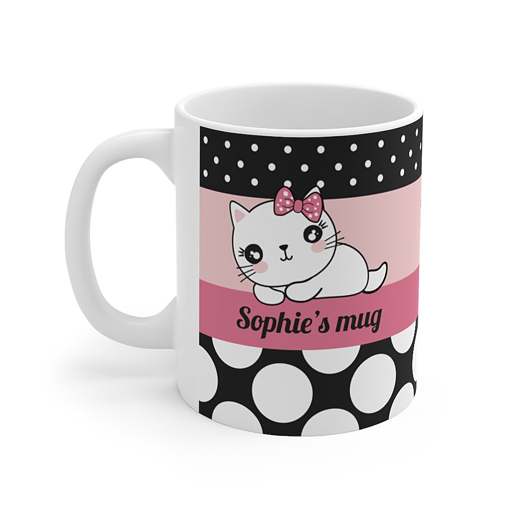 personalized-Kawaii-kitty-mug-left