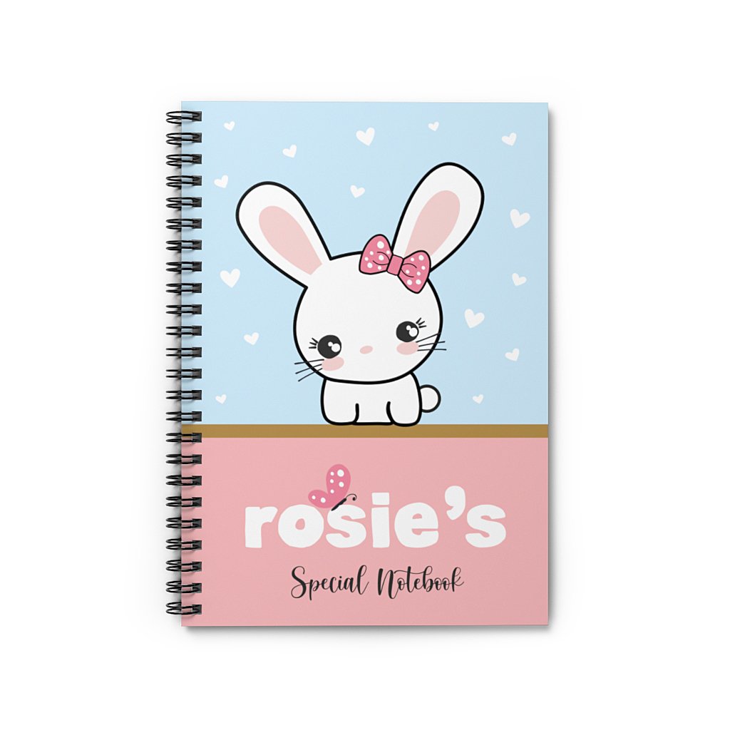 personalized-bunny-notebook-pink
