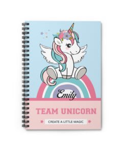 personalized-unicorn-notebook-blue