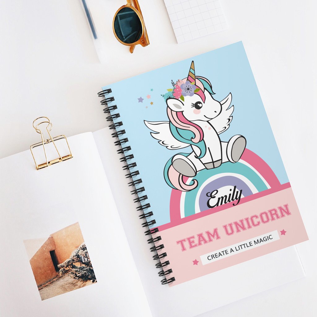 personalized-unicorn-notebook