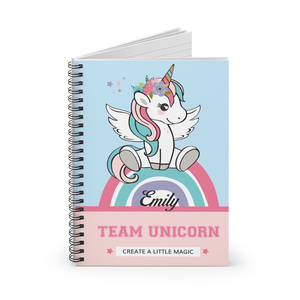 personalized-unicorn-notebook