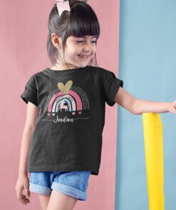 Girl-wearing-black-unicorn-t-shirt