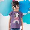 Girl-wearing-kawaii-panda-t-shirt-purple