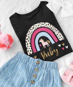 Personalised unicorn t-shirt