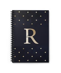 Initial-Hearts-notebook-