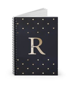 Initial-Hearts-notebook-opened