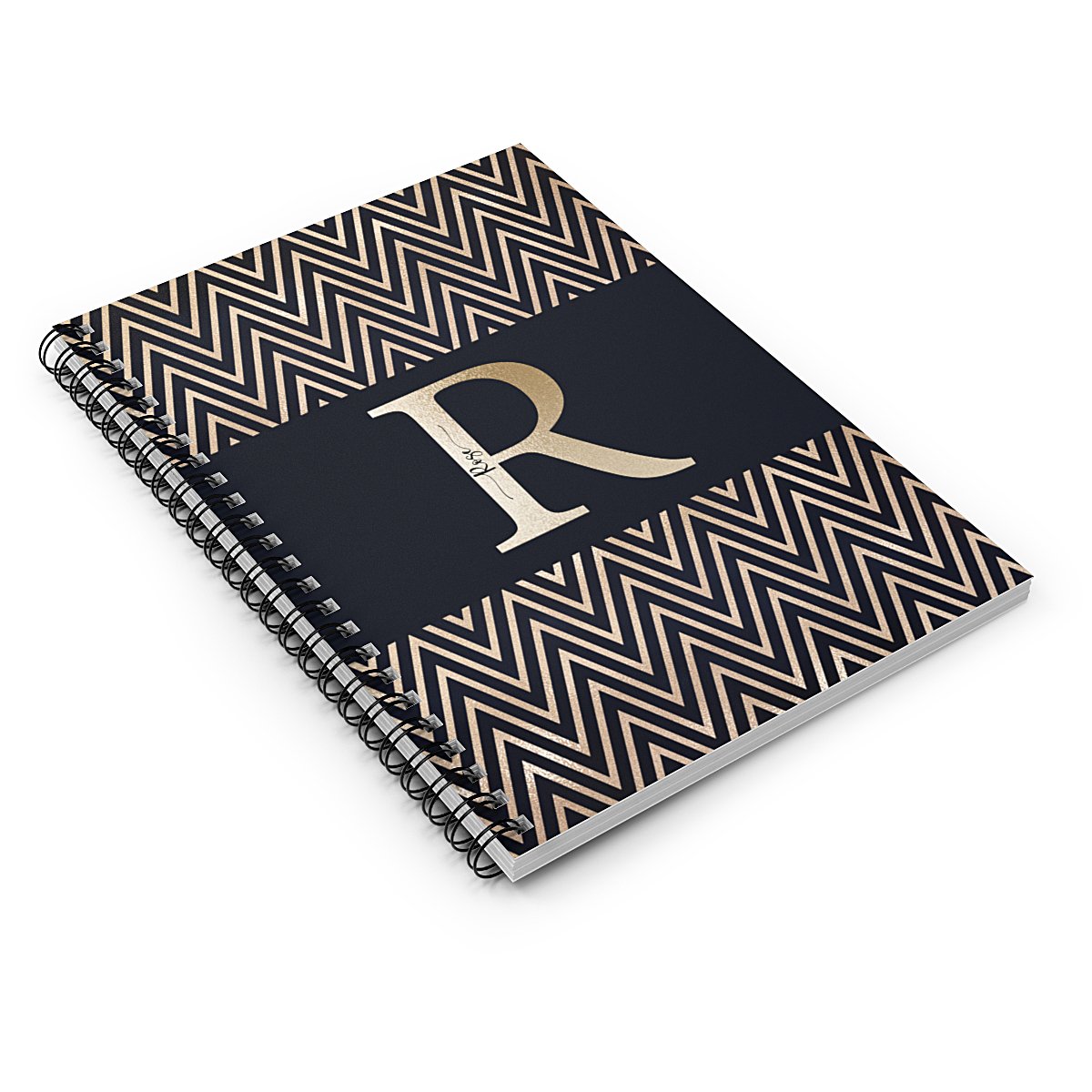 Initial-chevron-notebook-flat