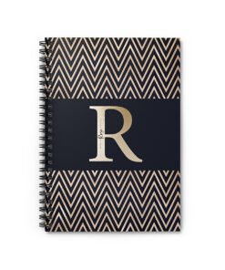 Initial-chevron-notebook-front