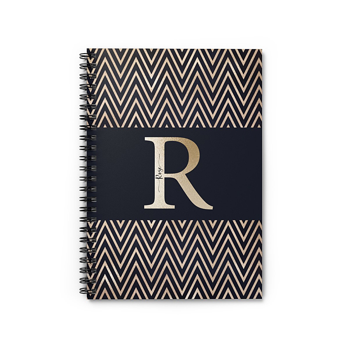 Initial-chevron-notebook-front