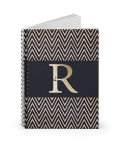 Initial-chevron-notebook-opened