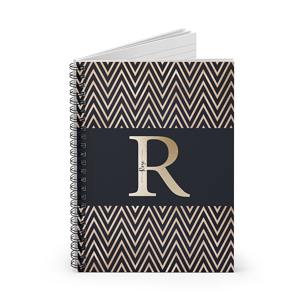 Initial-chevron-notebook-opened