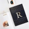 Gold Initial notebook-desk