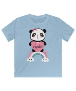 Kawaii-Panda-t-shirt-blue