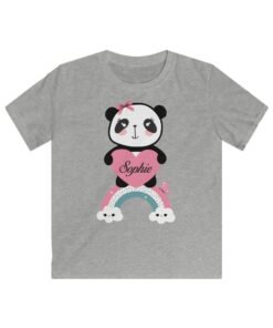 Kawaii-Panda-t-shirt-grey