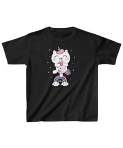 Kawaii-cat-t-shirt-black