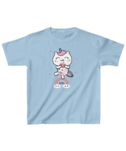 Kawaii-cat-t-shirt-blue