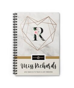 Personalised-teacher-notebook-marble-3
