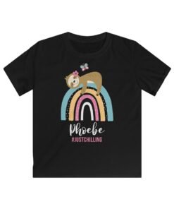 Personalized-Sloth-T-shirt-black