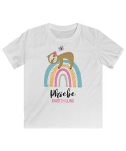 Personalized-Sloth-T-shirt-white